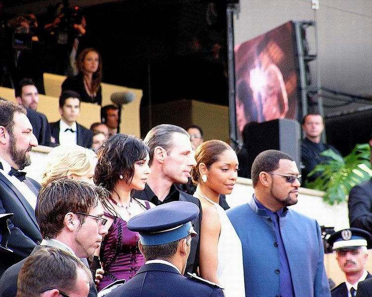 Joel Silver, Kim Barrett, David Chiders, Monica Bellucci, Lambert Wilson & Laurence Fishburne