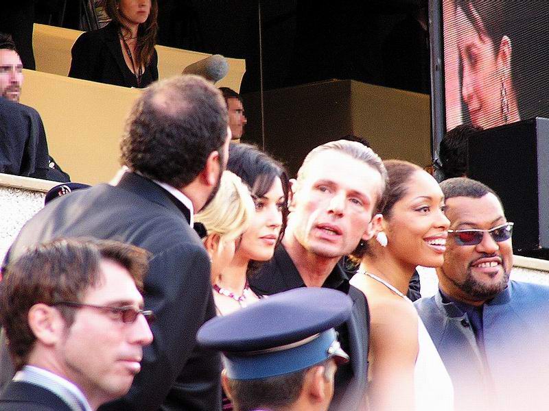 David Childers, Joel Silver, Monica Bellucci, Lambert Wilson & Laurence Fishburne