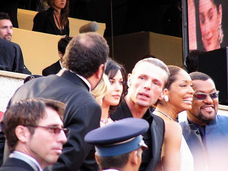 David Childers, Joel Silver, Monica Bellucci, Lambert Wilson & Laurence Fishburne