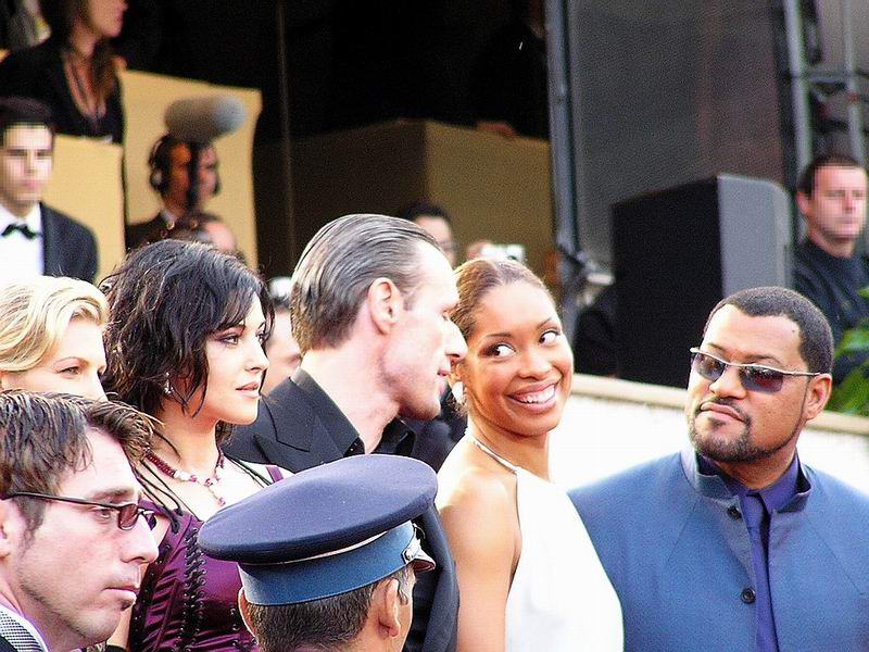 David Childers, Kim Barrett, Monica Bellucci, Lambert Wilson & Laurence Fishburne