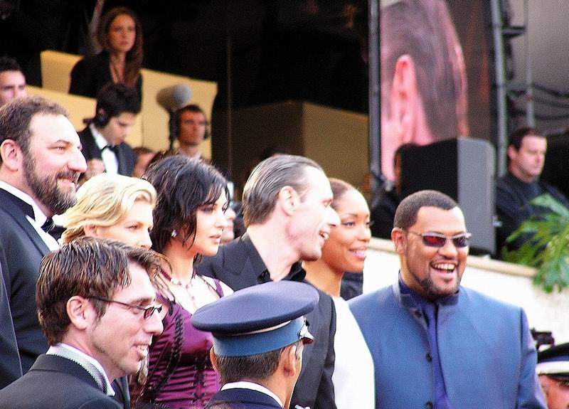 Joel Silver, David Childers, Kim Barrett, Monica Bellucci, Lambert Wilson & Laurence Fishburne