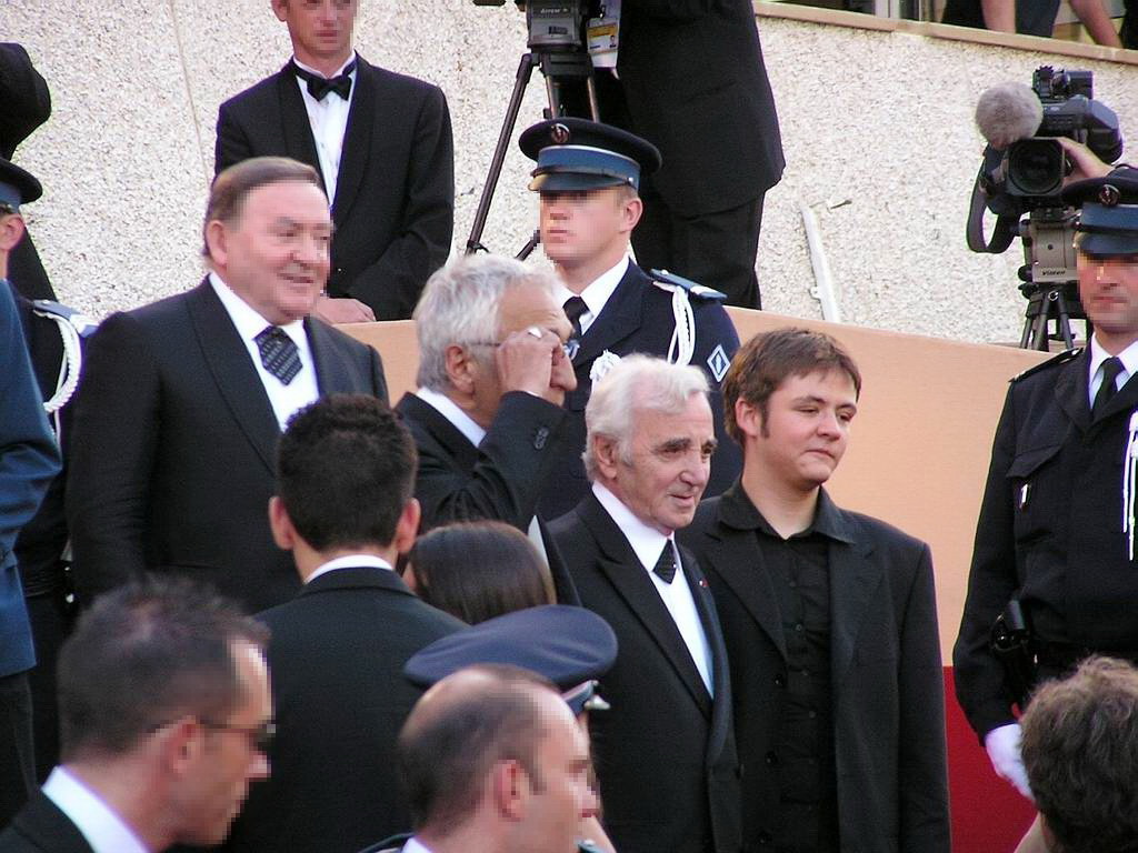 Grard Darmon, Charles Aznavour & Damien Jouillerot