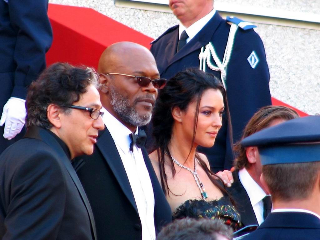 Elia Suleiman, Samuel L.Jackson & Monica Bellucci